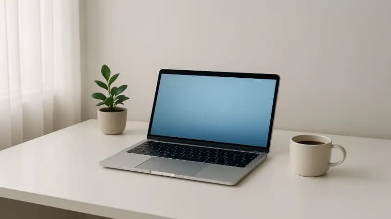 Minimalist workspace